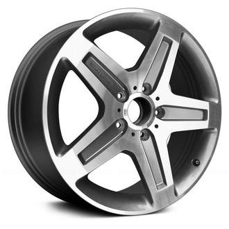 Replace® - 5-Spoke Machined and Medium Gray 19x9.5 Alloy Factory Wheel - Remanufactured