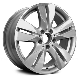 Replace® - Double 5-Spoke Silver with Machined Accents 17x8.5 Alloy Factory Wheel - Remanufactured
