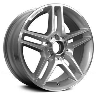 Replace® - Double 5-Spoke Machined Bright Sparkle Silver 17x7.5 Alloy Factory Wheel - Remanufactured