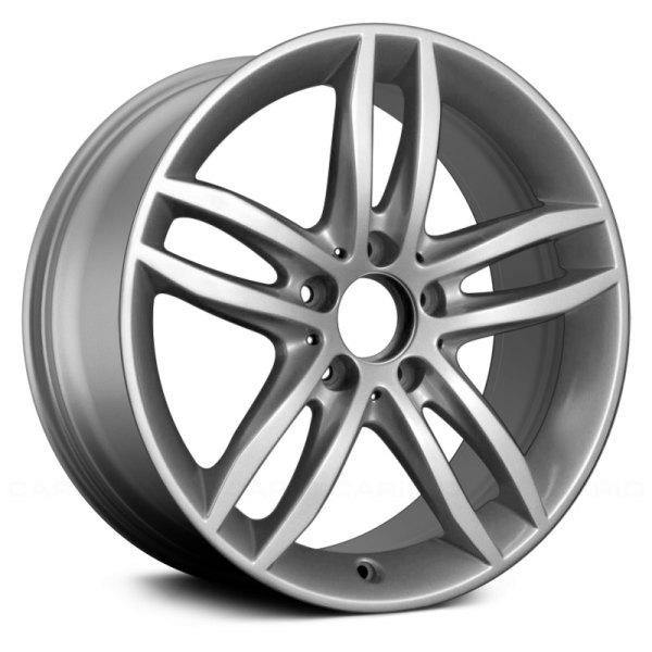 Replace® - 17 x 8.5 Double 5-Spoke Silver Alloy Factory Wheel (Remanufactured)