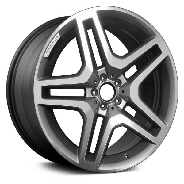Replace® - 21 x 10 Double 5-Spoke Charcoal with Machined Face Alloy Factory Wheel (Remanufactured)