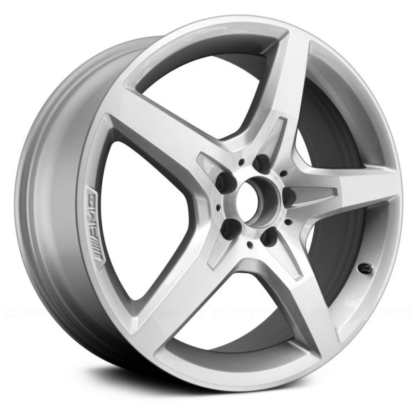 Replace® - 19 x 8.5 5-Spoke Machined and Silver Alloy Factory Wheel (Remanufactured)
