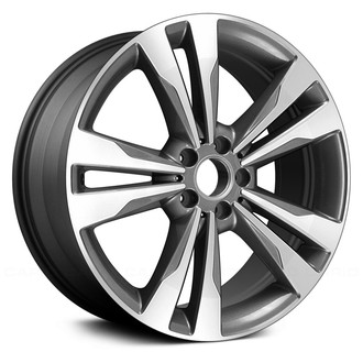 Replace® - Double 5-Spoke Dark Charcoal with Machined Face 19x9.5 Alloy Factory Wheel - Remanufactured