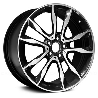Replace® - 5 V-Spoke Black 19x8 Alloy Factory Wheel - Remanufactured
