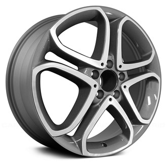 Replace® - Double 5-Spoke Charcoal Metallic with Machined Face 18x9.5 Alloy Factory Wheel - Remanufactured