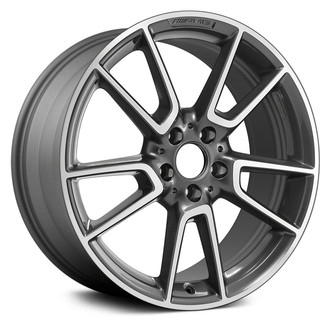 Replace® - 5 V-Spoke Charcoal Metallic with Machined Face 19x8.5 Alloy Factory Wheel - Remanufactured