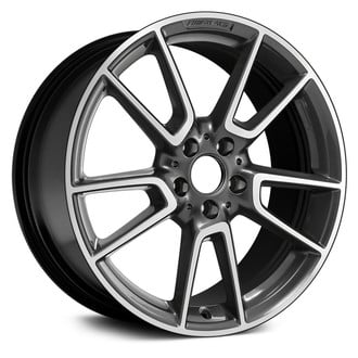 Replace® - 5 V-Spoke Black with Machined Face 19x8.5 Alloy Factory Wheel - Remanufactured