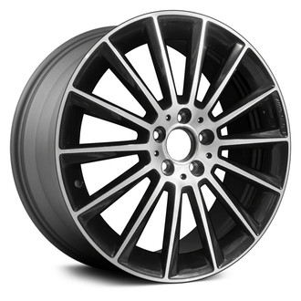 Replace® - 14-Spoke Machined and Medium Charcoal Metallic 19x8.5 Alloy Factory Wheel - Remanufactured
