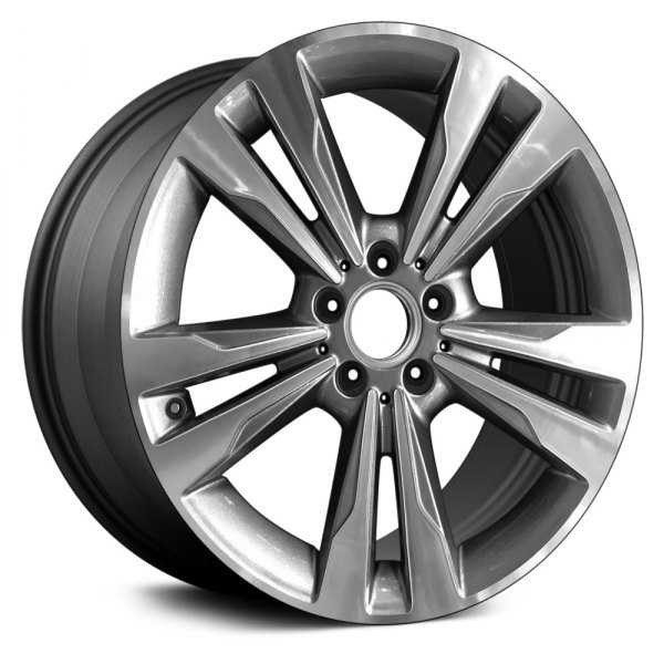 Replace® - 18 x 8.5 Double 5-Spoke Charcoal with Machined Face Alloy Factory Wheel (Remanufactured)