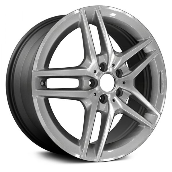 Replace® - 18 x 9 Double 5-Spoke Machined and Charcoal Silver Alloy Factory Wheel (Remanufactured)