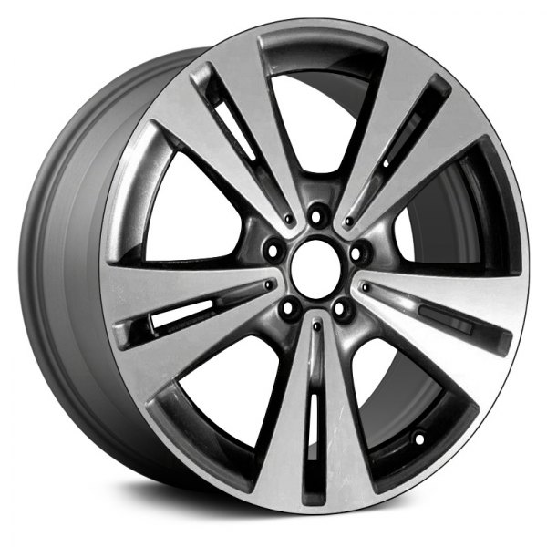 Replace® - 19 x 8.5 Double 5-Spoke Medium Charcoal Metallic Machined Alloy Factory Wheel (Remanufactured)