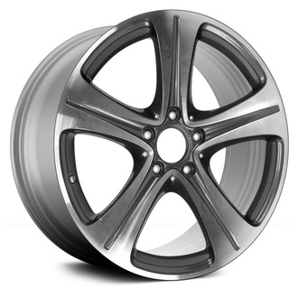 Replace® - 5-Spoke Dark Silver with Machined Accents 18x8 Alloy Factory Wheel - Remanufactured