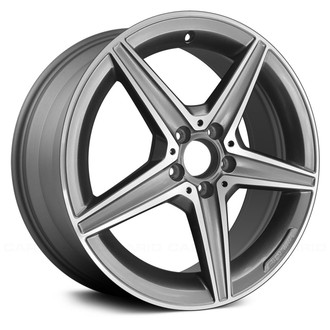 Replace® - 5-Spoke Charcoal with Machined Face 18x8 Alloy Factory Wheel - Remanufactured