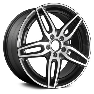Replace® - Double 5-Spoke Charcoal Silver with Machined Accents 19x8 Alloy Factory Wheel - Remanufactured