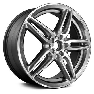 Replace® - Double 5-Spoke Machined Charcoal Silver 19x9 Alloy Factory Wheel - Remanufactured