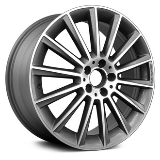 Replace® - 14 Turbine-Spoke Machined and Medium Charcoal Metallic 20x9.5 Alloy Factory Wheel - Remanufactured