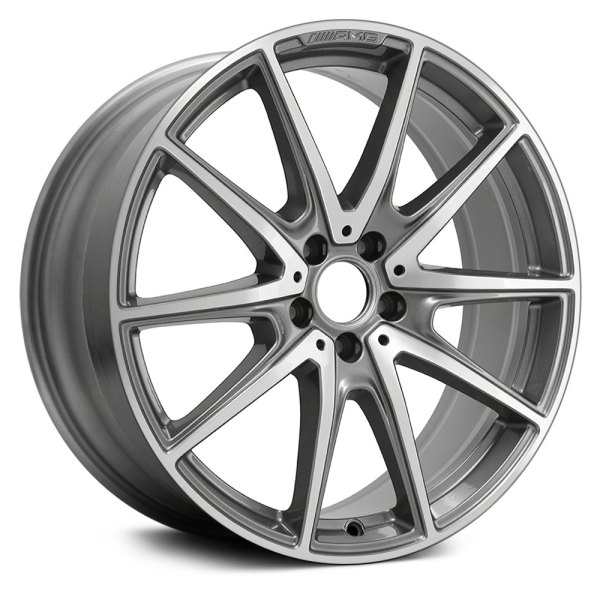 Replace® - 20 x 9.5 10-Spoke Machined and Medium Silver Alloy Factory Wheel (Factory Take Off)