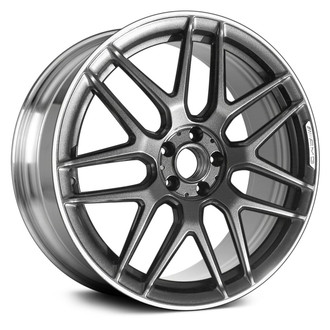 Replace® - 7 Y-Spoke Polished with Medium Charcoal Accents 20x9.5 Alloy Factory Wheel - Remanufactured