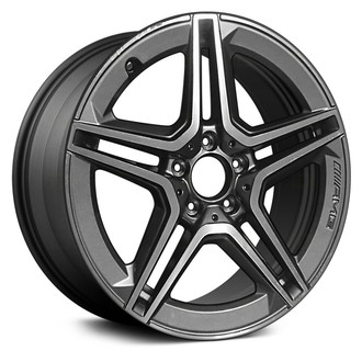 Replace® - Double 5-Spoke Dark Charcoal with Machined Accents 19x9 Alloy Factory Wheel - Remanufactured