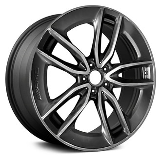 Replace® - 5 V-Spoke Machined and Dark Charcoal 19x8 Alloy Factory Wheel - Remanufactured