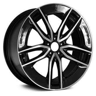 Replace® - Double 5-Spoke Black 20x8 Alloy Factory Wheel - Remanufactured