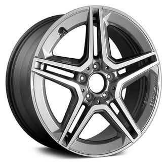 Replace® - Double 5-Spoke Machined Dark Charcoal 18x7.5 Alloy Factory Wheel - Remanufactured