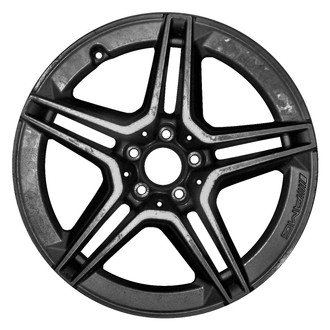 Replace® - Double 5-Spoke Machined Gloss Black 18x7.5 Alloy Factory Wheel - Remanufactured