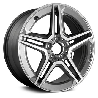 Replace® - Double 5-Spoke Machined Dark Charcoal 18x8.5 Alloy Factory Wheel - Remanufactured