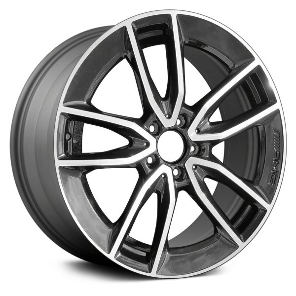Replace® - 19 x 7.5 Double 5-Spoke Machined Medium Charcoal Alloy Factory Wheel (Remanufactured)