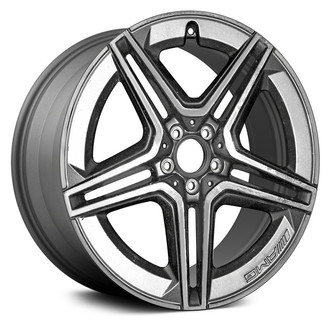 Replace® - Double 5-Spoke Machined and Medium Charcoal Metallic 20x9 Alloy Factory Wheel - Remanufactured