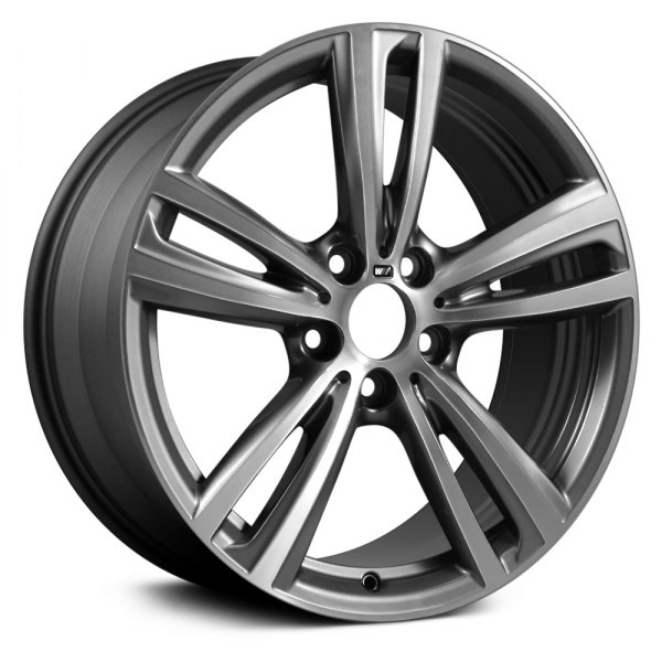 Replace® - 19 x 8.5 Double 5-Spoke Charcoal with Machined Face Alloy Factory Wheel (Remanufactured)