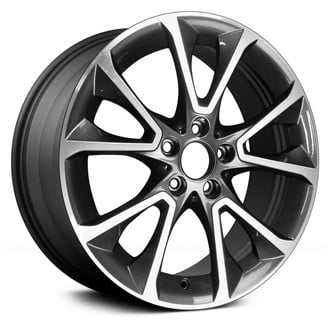 Replace® - 5 V-Spoke Dark Charcoal with Machined Accents 19x9 Alloy Factory Wheel - Remanufactured
