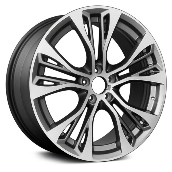 Replace® - 21 x 10 Multi 5-Spoke Dark Charcoal with Machined Face Alloy Factory Wheel (Factory Take Off)