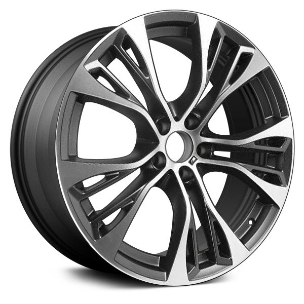 Replace® - 21 x 11.5 5-Spoke Machined and Dark Charcoal Alloy Factory Wheel (Factory Take Off)