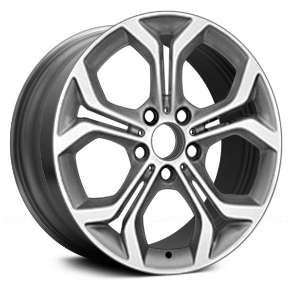 Replace® - 18 x 8 5 V-Spoke Dark Silver with Machined Accents Alloy Factory Wheel (Remanufactured)
