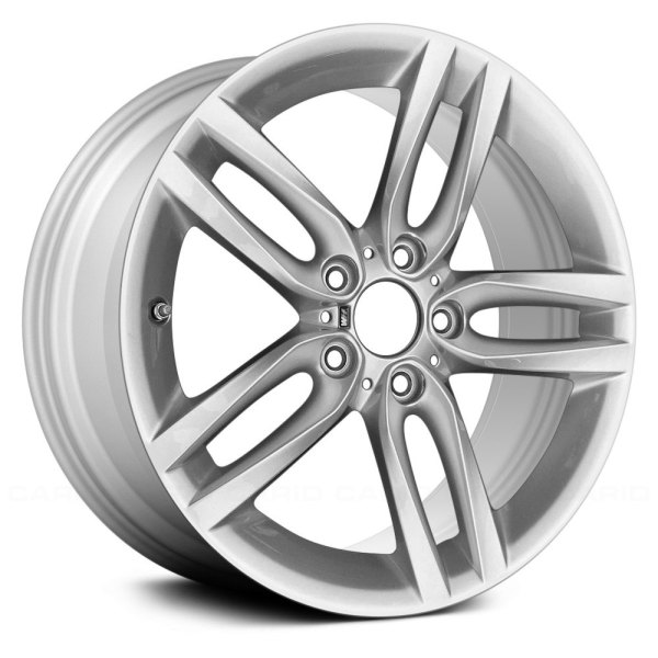 Replace® - 18 x 8 Double 5-Spoke Bright Silver Metallic Alloy Factory Wheel (Remanufactured)