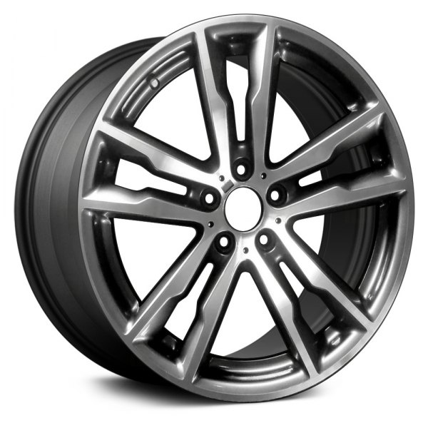 Replace® - 20 x 10.5 Double 5-Spoke Machined and Dark Charcoal Alloy Factory Wheel (Remanufactured)