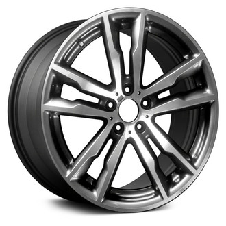 Replace® - Double 5-Spoke Machined and Dark Charcoal 20x10.5 Alloy Factory Wheel - Remanufactured
