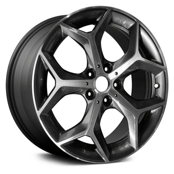 Replace® - 18 x 7.5 5 Y-Spoke Dark Charcoal Metallic with Machined Face Alloy Factory Wheel (Remanufactured)