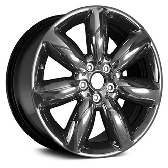 Replace® - 7 I-Spoke Black 18x8 Alloy Factory Wheel - Remanufactured