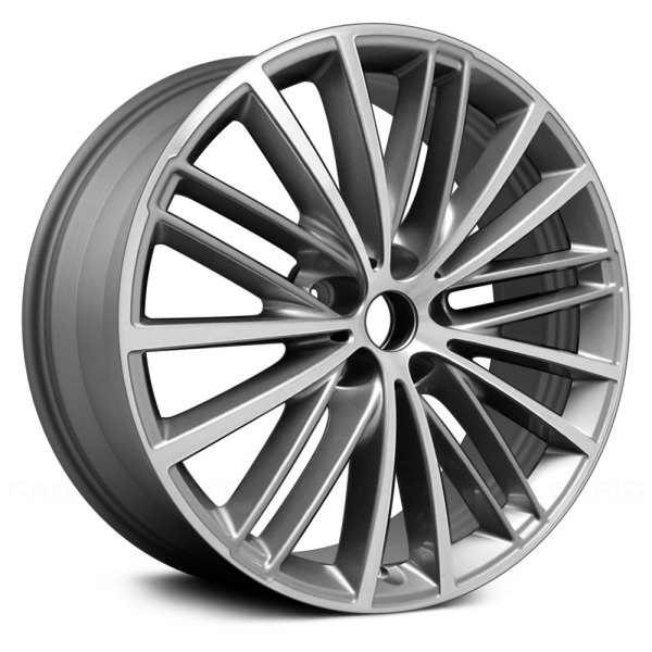 Replace® - 19 x 8 5 Double V-Spoke Charcoal Metallic with Machined Face Alloy Factory Wheel (Remanufactured)