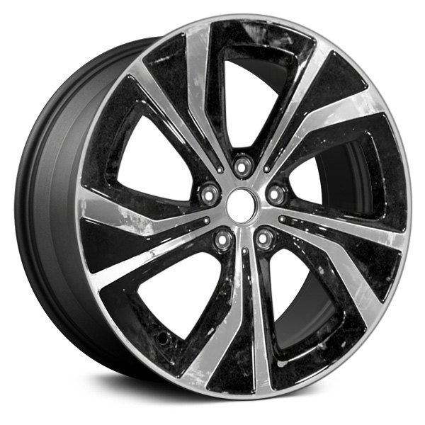 Replace® - 19 x 9 10 Double I-Spoke Dark Charcoal with Machined Face Alloy Factory Wheel (Remanufactured)