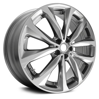 Replace® - 5 V-Spoke Gray Metallic with Machined Accents 19x7.5 Alloy Factory Wheel - Remanufactured