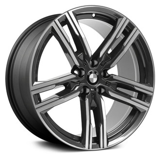 Replace® - Double 5-Spoke Machined and Dark Charcoal 19x8 Alloy Factory Wheel - Remanufactured