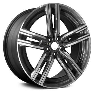 Replace® - Double 5-Spoke Machined Dark Charcoal 19x9 Alloy Factory Wheel - Remanufactured