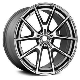 Replace® - 5 Y-Spoke Medium Matte Charcoal with Machined Accents 20x9 Alloy Factory Wheel - Remanufactured