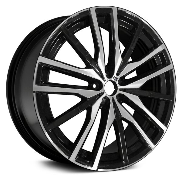 Replace® - 22 x 9.5 5 W-Spoke Black with Machined Face Alloy Factory Wheel (Remanufactured)