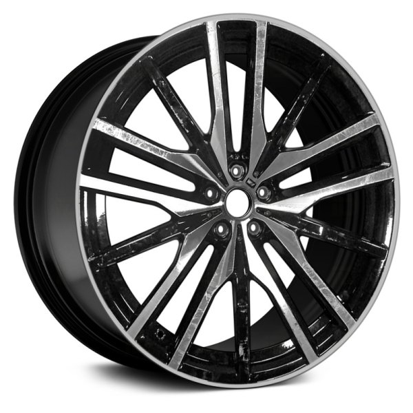 Replace® - 22 x 10.5 5 W-Spoke Black with Machined Face Alloy Factory Wheel (Remanufactured)