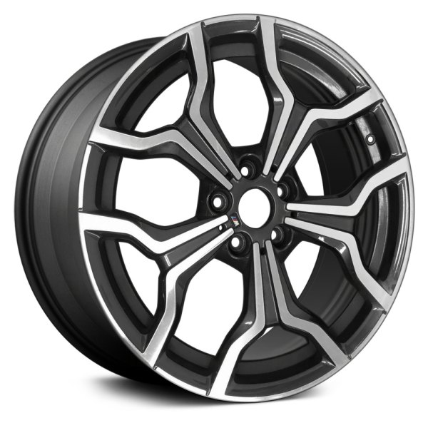 Replace® - 19 x 8 5 Y-Spoke Dark Charcoal Metallic with Machined Face Alloy Factory Wheel (Remanufactured)