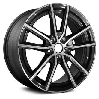 Replace® - 5 Split-Spoke Machined Dark Charcoal Metallic 18x7.5 Alloy Factory Wheel - Remanufactured